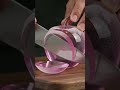 Luxury Pink Glass Apple Slice ASMR