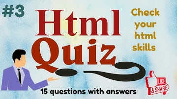 HTML Important MCQ Part-3 | HTML Objective Questions and Answers for Any Exam.