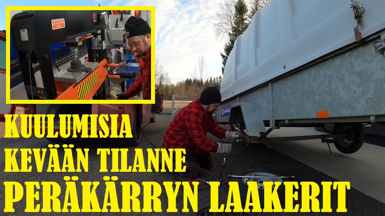 PERÄKÄRRYN LAAKEREIDEN VAIHTO. Kuulumisia ja kevät tilanne.