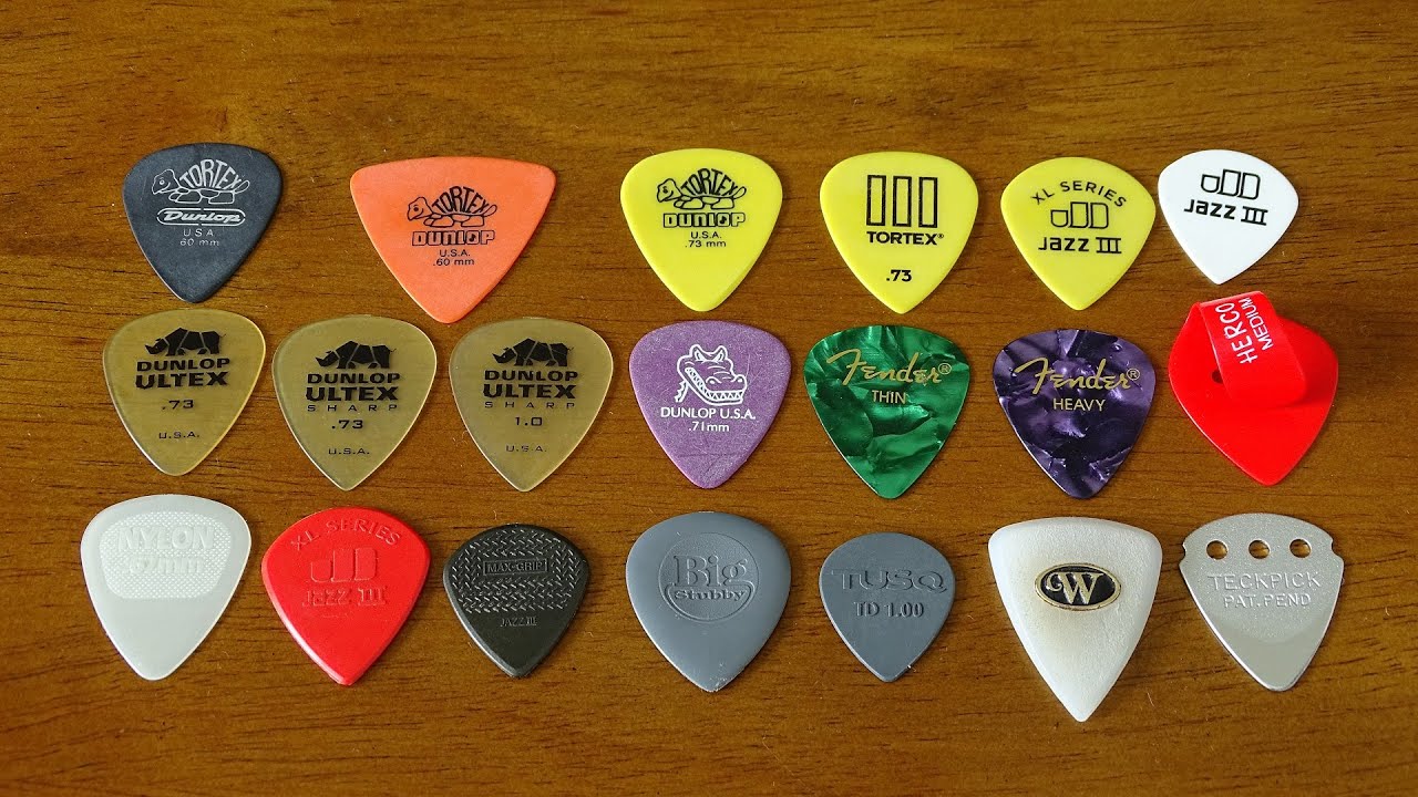 20 Guitar Picks Tone Comparison - YouTube