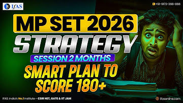 MP SET Physics Preparation Strategy 2026 | Last 2 Months Study Plan!