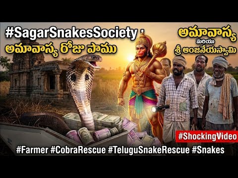 అమావాస్య రోజు పంచముఖ ఆంజనేయ స్వామి గుడి దగ్గర #నాగుపాము ప్రత్యక్షం. బిక్కు# బిక్కు అంటున్న రైతు