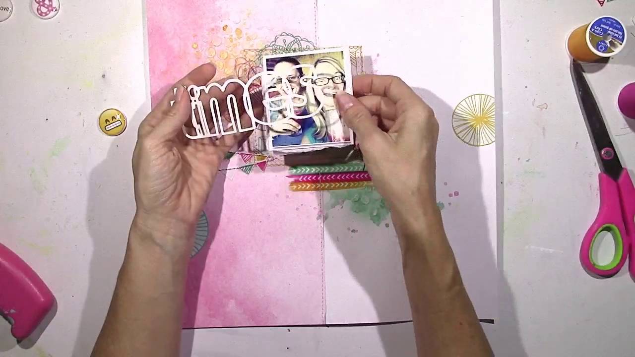 Using Older Supplies:  Scrapbooking Process #1