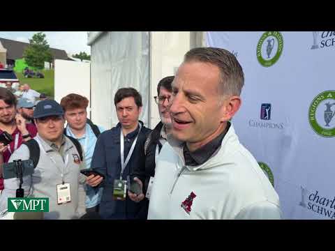 Nate Oats speaks to the media at the Regions Tradition Celebrity Pro-Am