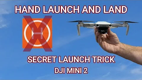 Secret Launch Trick DJI MIni 2 / How to Hand Launch and Land / Hidden Feature / Catch & Release