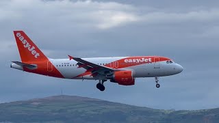 Easyjet G-Ezge Landing At Belfast Bhd On The 23Rd April 2023
