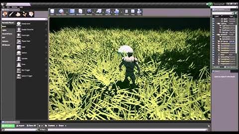 UE4 Distance Field Grass Collisions