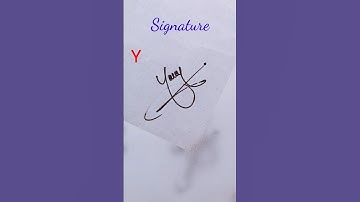 Creative Y autograph writing #howtosign #signature