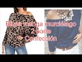 Blusa manga murciélago parte 2