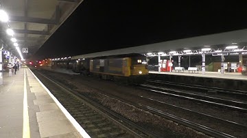(HD) GBRf 73107 & 73212 depart Tonbridge with an RHTT set - 28/10/17