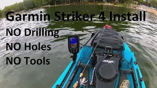 Garmin Striker 4 Kayak InstallSimple Transducer Mounting Option 