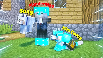 NẾU SLENDERMAN CÓ CHÓ SÓI KIM CƯƠNG BIẾT PHUN LỬA LÀ THÚ NUÔI TRONG MINECRAFT | Thử Thách SlenderMan