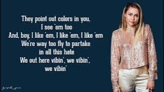 Miley Cyrus - No Tears Left To Cry (Ariana Grande Cover)(Lyrics)