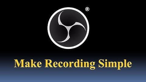 How to create video lecture using OBS?