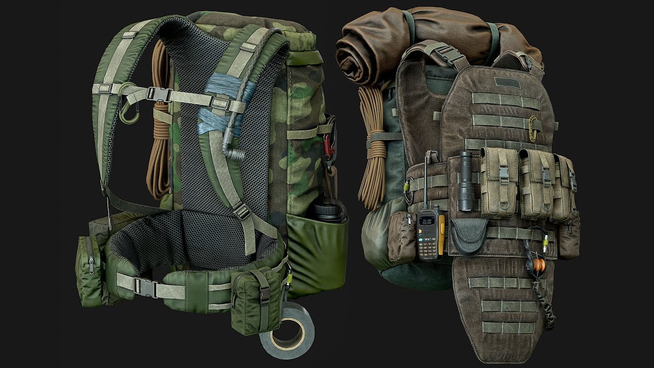 Vest, backpacks, Bags, Pouches & Survival Kits