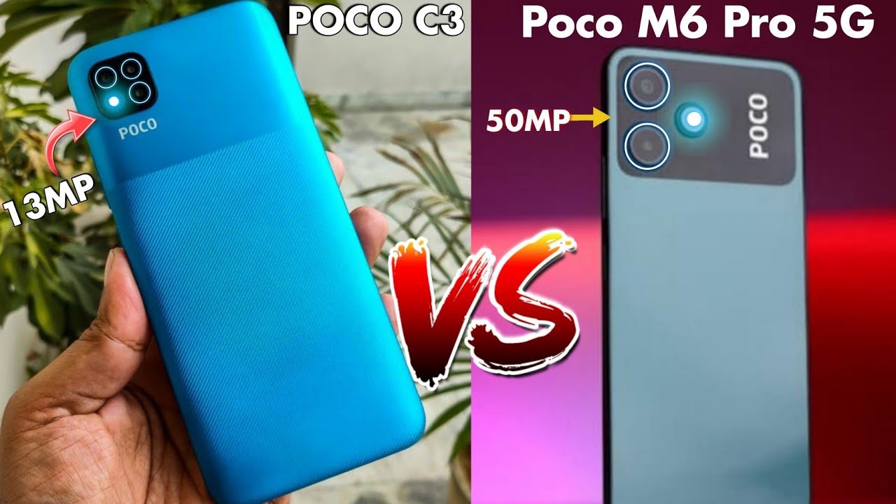 Poco C3 13MP Camera Test Vs Poco M6 Pro 5G 50MP Camera Test - Comparison 13MP vs 50MP Camera test