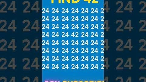 FIND THE ODD NUMBER 👉42 #challenge #quiz #puzzle #emojichallenge #ढूंढो #iqtest #shortsfeed #viral