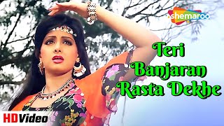 Teri Banjaran Rasta Dekhe | Banjaran (1991) | Sridevi Hit Songs | Alka Yagnik | Best 90s Hindi Songs