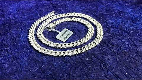 9mm Miami Cuban Link Cz Iced Out Chain