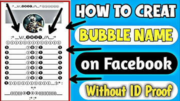 HOW TO MAKE BUBBLE NAME FACEBOOK ACCOUNT WITHOUT PROOF 2022 | 100% WORKING TRICK WITHOUT ID PROOF
