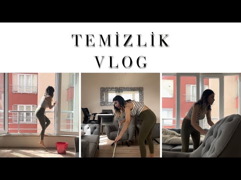 TEMİZLİK VLOG - SALON - CAM SİLME - CLEANİNG - DİP KÖŞE TEMİZLİK