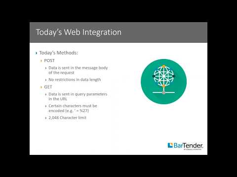 Building a Web Service Integration in BarTender