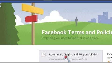 Facebook Terms and Policies