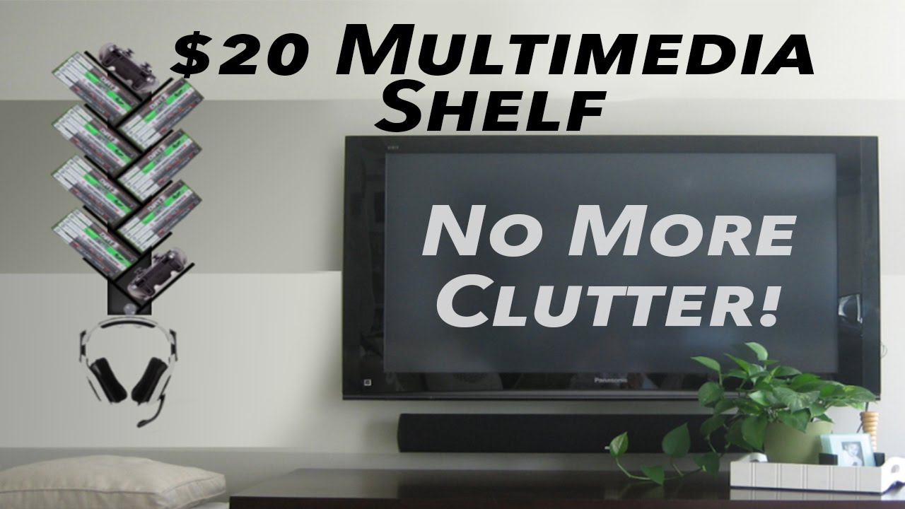 How To Make A $20 Gaming Shelf/ Multimedia Rack for $20 