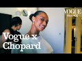 Sophie wilde se prpare pour le trophe chopard au festival de cannes 2024 i vogue x chopard