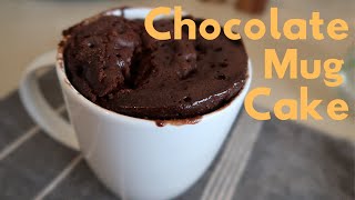 Chocolate mug cake || how to make in a microwave