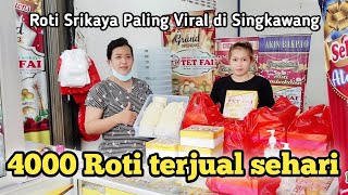Can sell 4000 pcs in a day!! With only Srikaya jam, this bread went viral in Singkawang. Tet Fai.