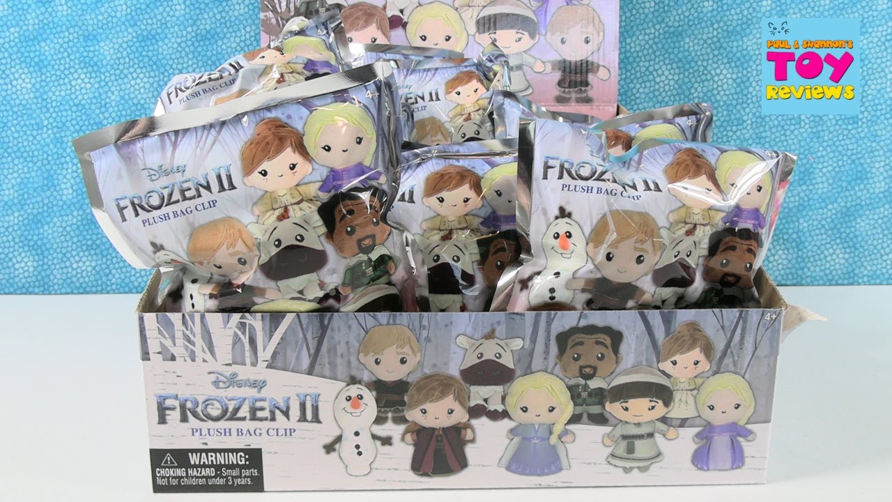 Disney Frozen II 2 Plush Bag Clips Blind Bag Opening | PSToyReviews