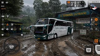 BUSSID Mud Road Challenge | Extreme Offroad Bus Driving 🚍🌧️ screenshot 3