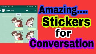 💘 Amazing Love Stickers For Conversation on WhatsApp Chat ll screenshot 3