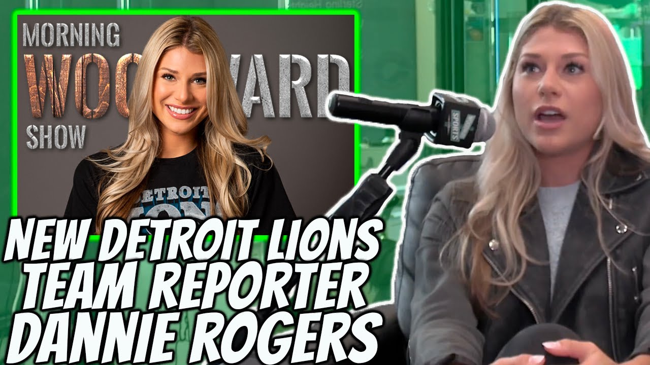 New Detroit Lions Team Reporter Dannie Rogers [ Morning Woodward Clips ]