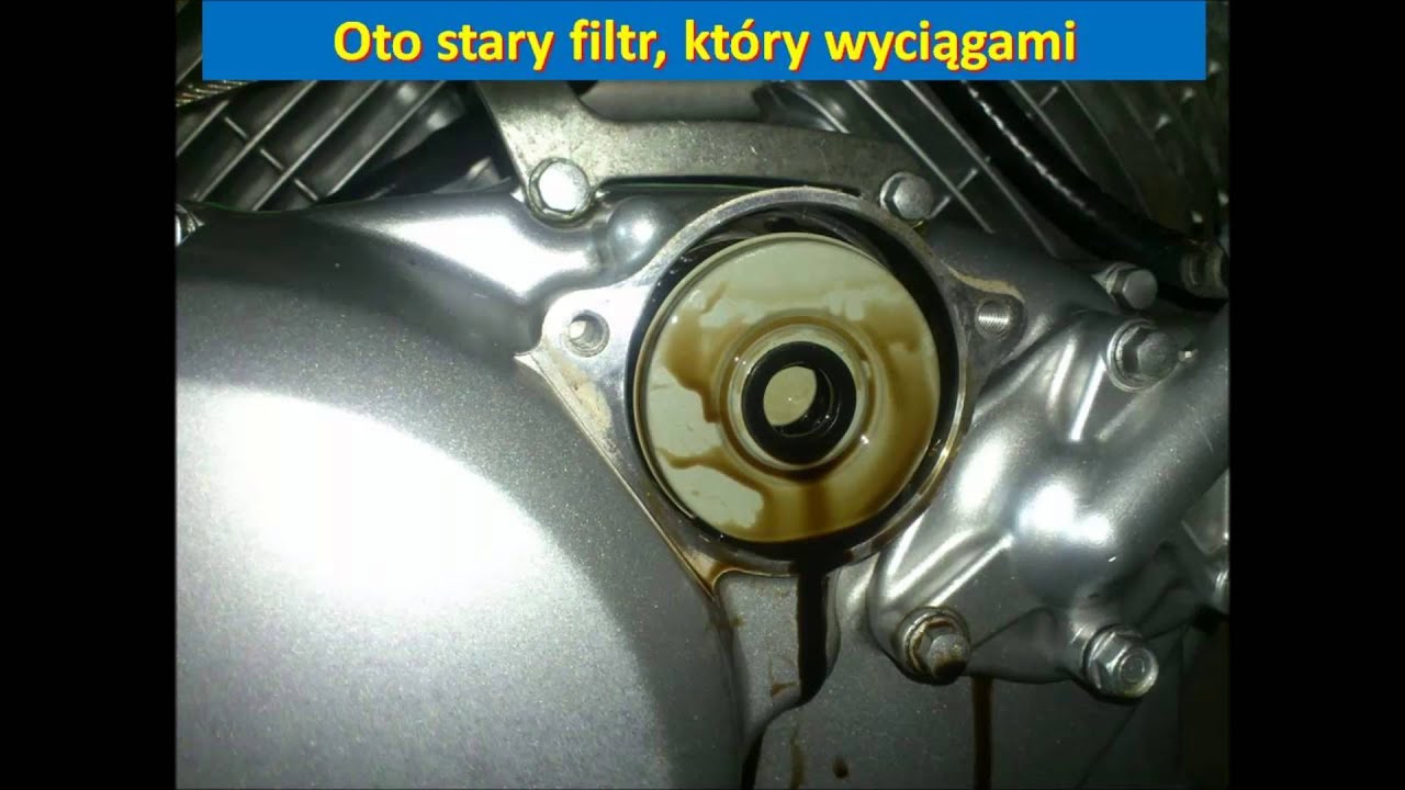 wymiana oleju honda varadero 125 xl i filtra oleju kopia