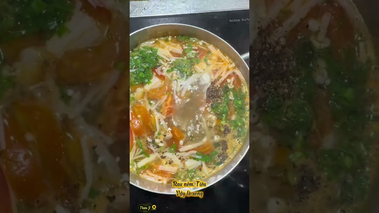 Cá lóc kho - Chả chay ram sả - Canh cà chua nấm