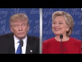 Trump and Clinton debate