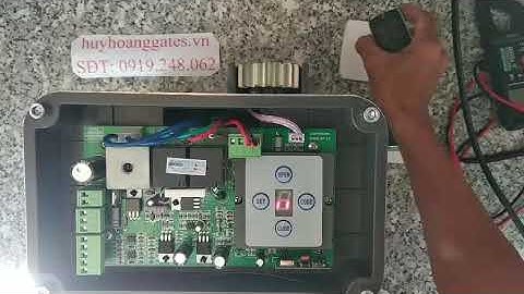 Hướng dẫn học lệnh remote dòng motor lùa 300DC có acqui lưu trữ điện sẵn bên trong.