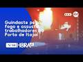 Guindaste móvel pega fogo e assusta trabalhadores no Porto de Itajaí | Segurança | Tá Na Hora SC