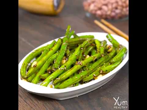 Green Beans With Sesame Seeds and Garlic