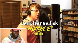 Iamtherealak - HUMBLE (REMIX) 🔥 REACTION