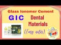 GLASS IONOMER CEMENT - DENTAL MATERIALS - QUICK lecture