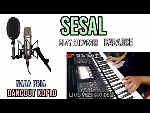 SESAL ELVY SUKAESIH KARAOKE DANGDUT KOPLO NADA PRIA