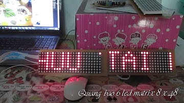 Mạch quang báo 6 led matrix