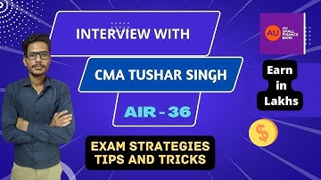 INTERACTION WITH AIR - 36 IN CMA FINAL . HOW TO GET RANK IN CMA EXAM IN FIRST ATTEMPT.