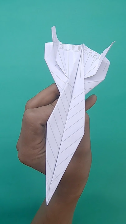 Cara bikin Pesawat kertas jet tempur mudah