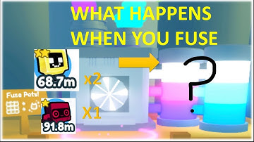 What happens when you fuse 1 rainbow robot and 2 golden happy computers? Pet Simulator X