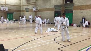 Seikijuku Karate 2017 3rd Dan Grading Fight 3 Terry vs Sensei Dylan