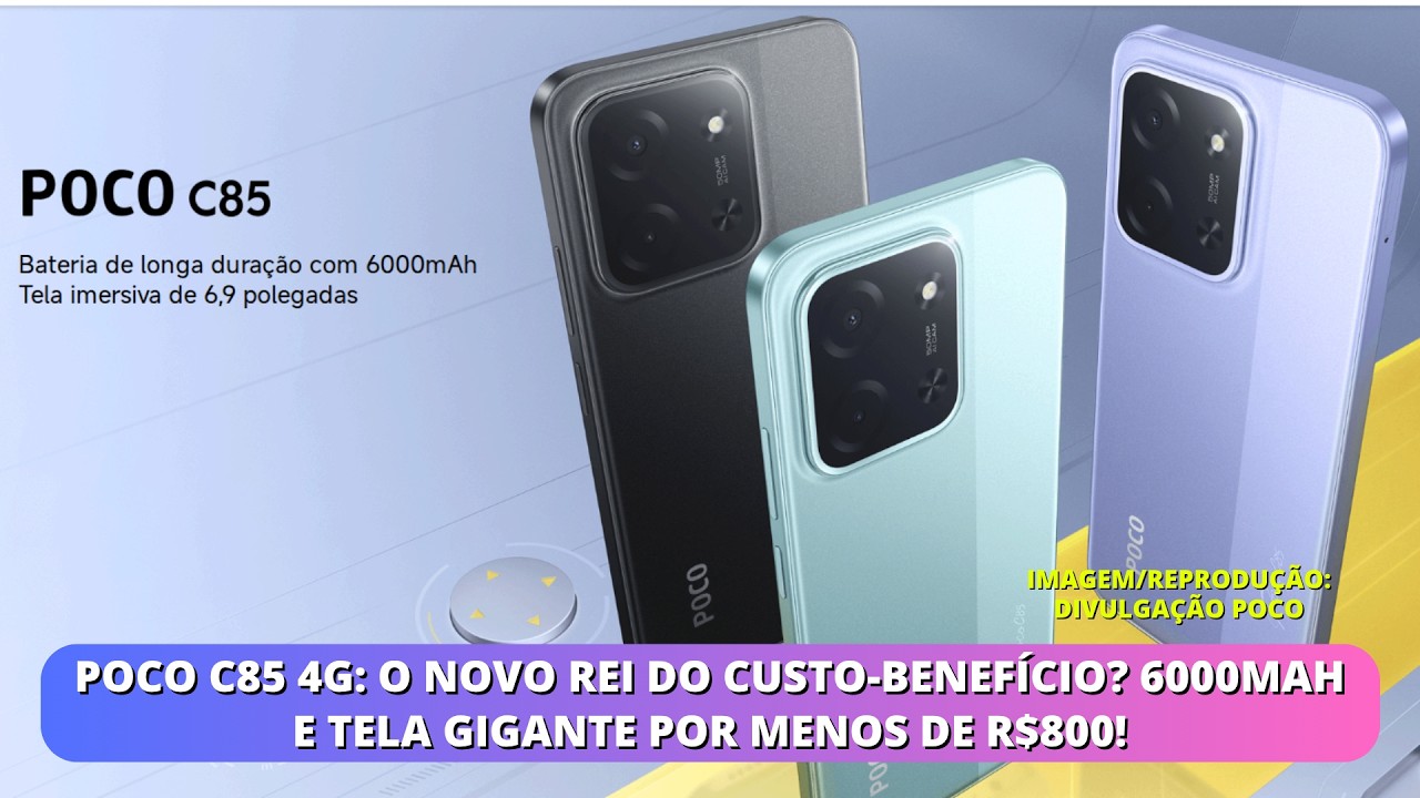 POCO C85 4G: The New King of Value? 6000mAh and Giant Screen for